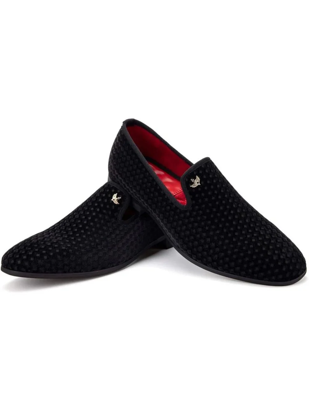 JITAI Men's Black14 Elegant Rubber & Leather Penny Loafers Casual Formal Shoes